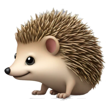 Cute hedgehog and graphics in the monitor sticker