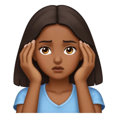 latina girl slapping forehead sticker