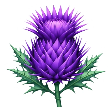 um emoji de cardo a flor sticker