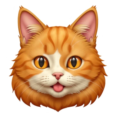 Cat sticking its tongue out  sticker
