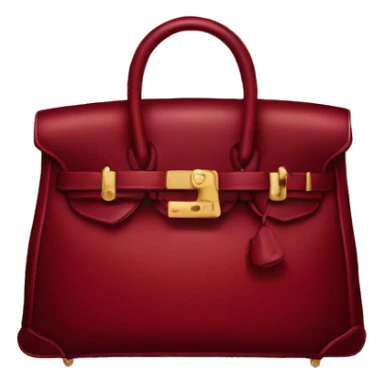  Dark red Birkin bag sticker