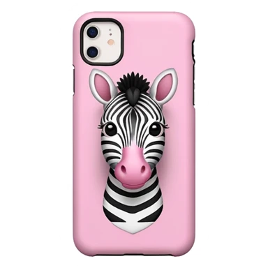 Cuore iphone zembrato rosa sticker