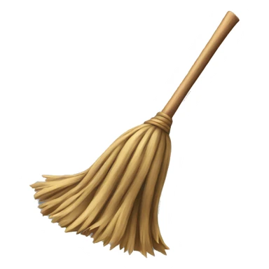 broomstick to clean sticker