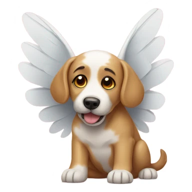 Dog with wings sticker