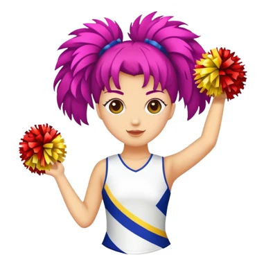 cheerleader's pom poms sticker