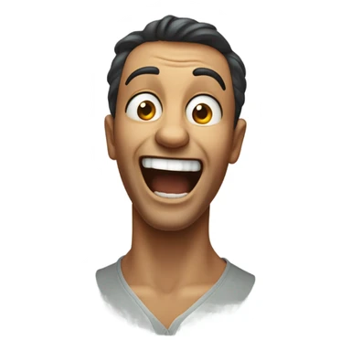 Guy laughing so hard hes about to pass out sticker