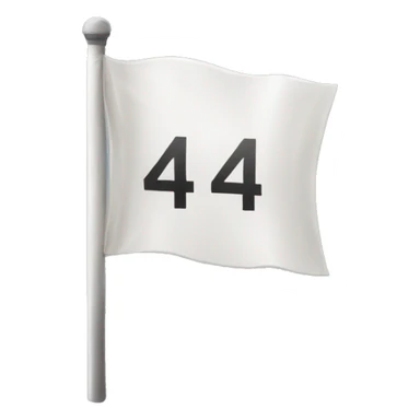 White Flag with the sign "404" sticker