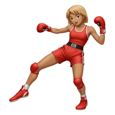 womanthai boxing wear boxing suit hit click high legs 2 legs click up sticker