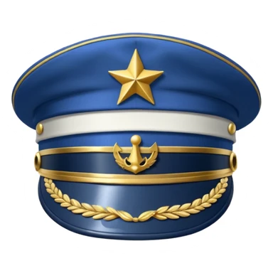 captain hat closeup alone sticker