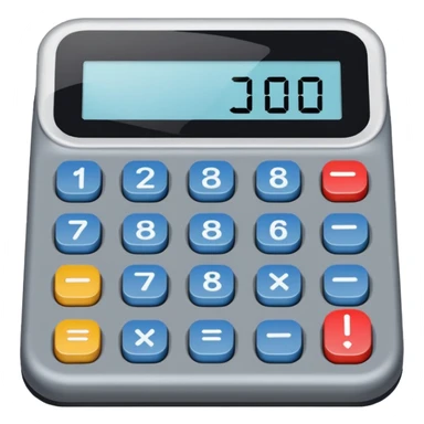 Crie a imagem de uma calculadora sticker