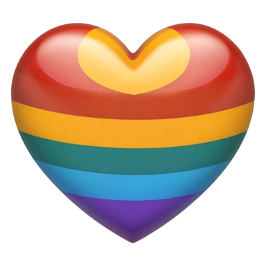 Shiba Jasper rainbow heart sticker