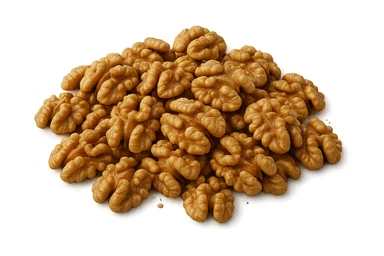 montagna di noci sbucciate, iperrealistici 4k sticker