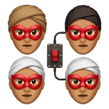 Hoodlums with shisty masks and switches  sticker