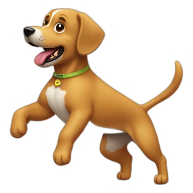 Perro bailando sticker