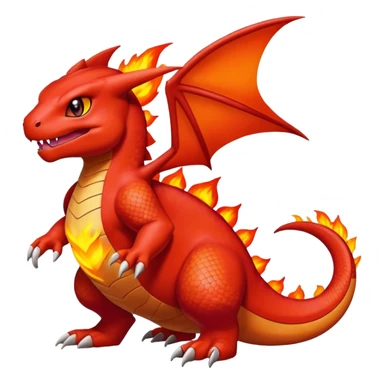 Guilmon-Charmeleon-Pokémon-Fakémon-creature sticker