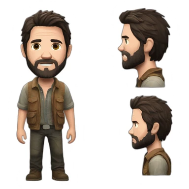 Joel the last of us sticker