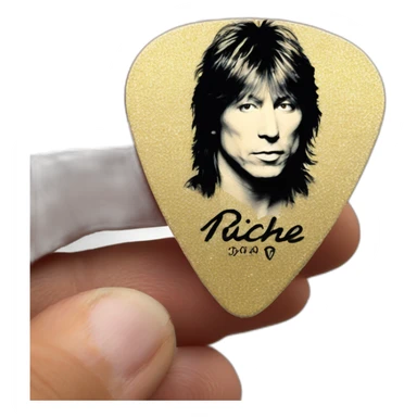 Richie sambora signature guitar pick sticker