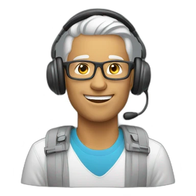 motivation speaker with headset sticker