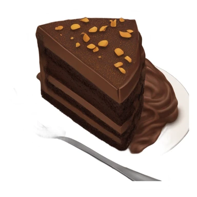 Piece of chocolate cake  sticker