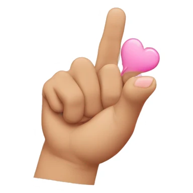 pinky promise with a kiss sticker