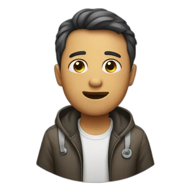 person saying "no" sticker