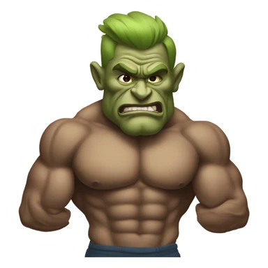 Bodybuilder troll sticker