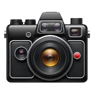 black camera from the 80's  sticker