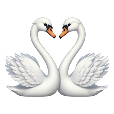 Two swan in love sticker