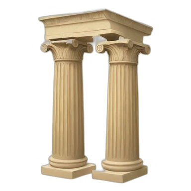 Greek columns with Egyptian symbols sticker