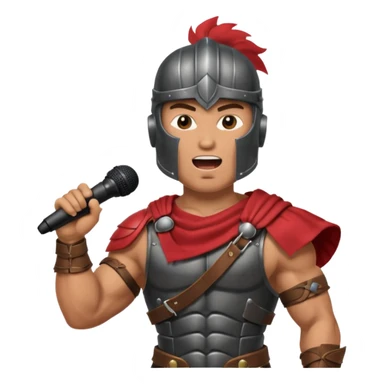 spartan singing with micro sticker