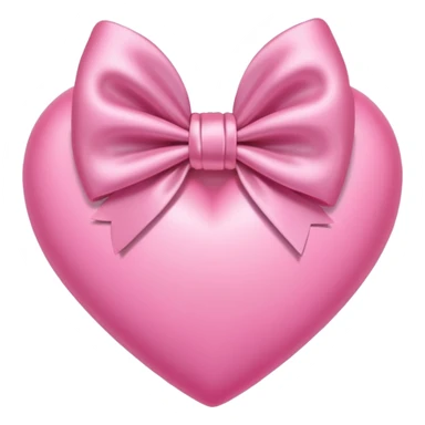 Pink heart with a pin bow on it sticker