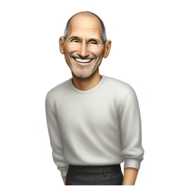 Steve jobs laughing sticker
