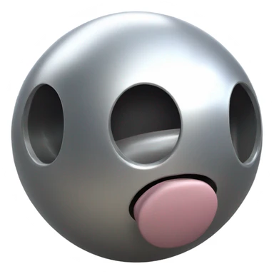 Metal Kirby ball with wheels sticker