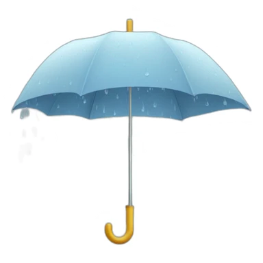 Umbrella with rain inside sticker