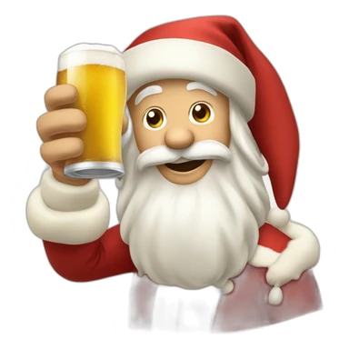 PAPAI NOEL TOMANDO CERVEJA sticker