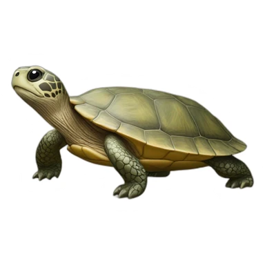 tortue sur loutre sticker