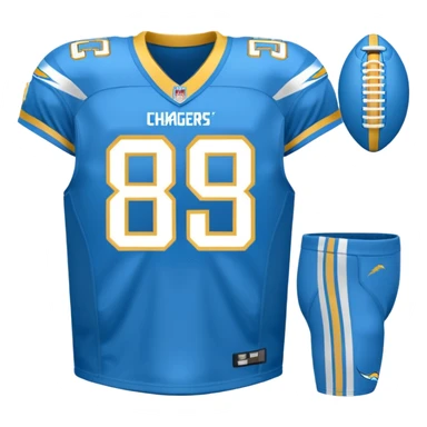 Los Angeles Chargers uniform  sticker