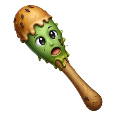 Rotten flesh drumstick sticker