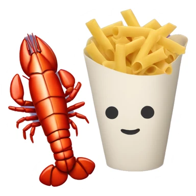 Pasta and lobster  sticker