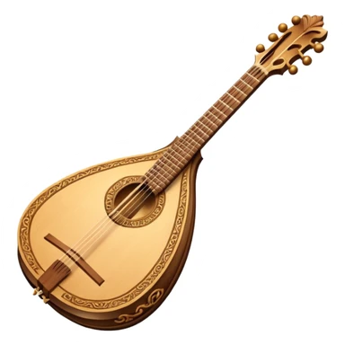 Baroque lute sticker