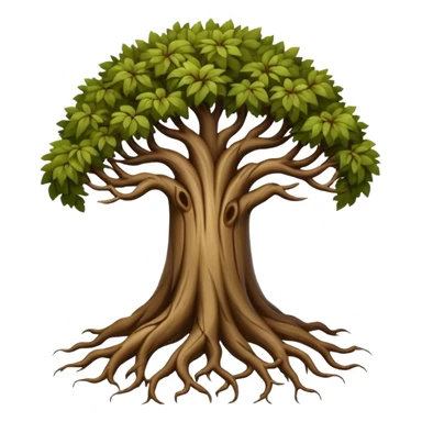 Roots tree sticker