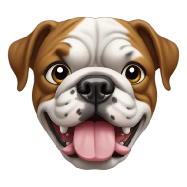 bulldog in franche sticker