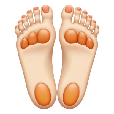 foot with toes spread sticker