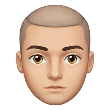 Max George with grey eyes sticker