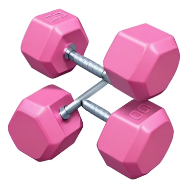 one light pink dumbbell  sticker