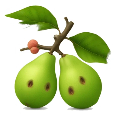 Two guava’s standing  sticker