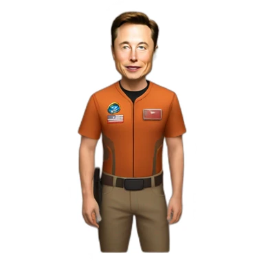 elon musk on mars sticker