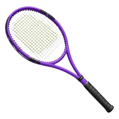 purple tennis racket sticker