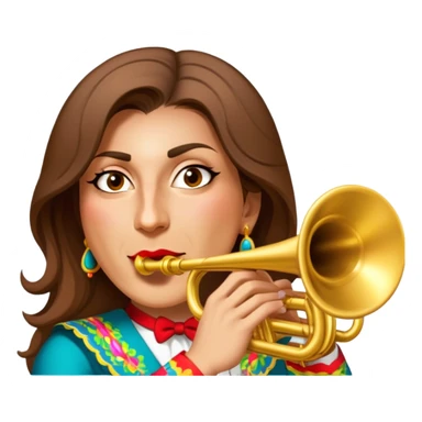 Mariachi Trumpet Player sticker