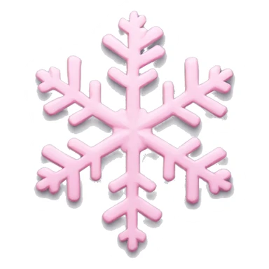 pastel pink snowflake  sticker